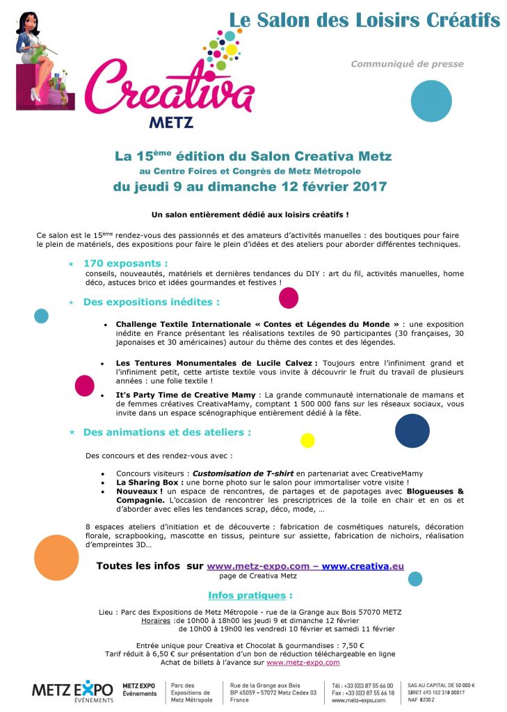 Creativa Metz du 09 au 12 février